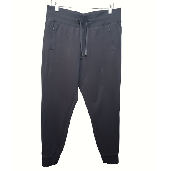 lululemon athletica Pants - Lululemon Athletica Gray Jogger Pants Women Size 10 Zipper Pockets Drawstring